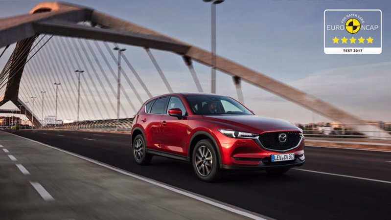 Jeder neue Mazda steht für Sicherheit: 5 Sterne von Euro NCAP